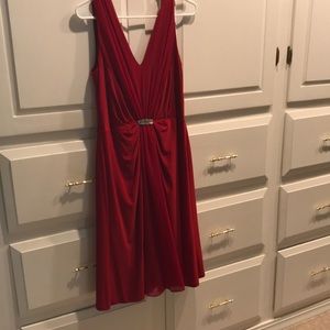 Ralph Lauren. Beautiful dress.  Very comfortable and easy to wear.  Event over.